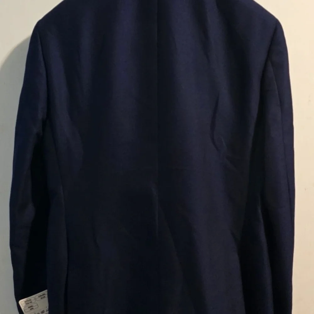Stitch & Needle Blue Coat with Classic Tailoring
